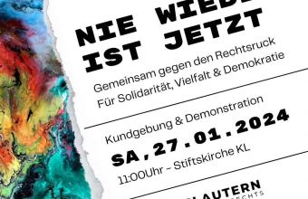 Bündnis zur Demo gegen rechts in KL am 27.01.24